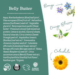 Earth Mama Belly Butter jar close-up highlighting creamy moisturizing texture