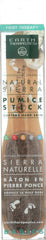 Earth Therapeutics pumice stick front view showing ergonomic handle and stone, for easier exfoliation