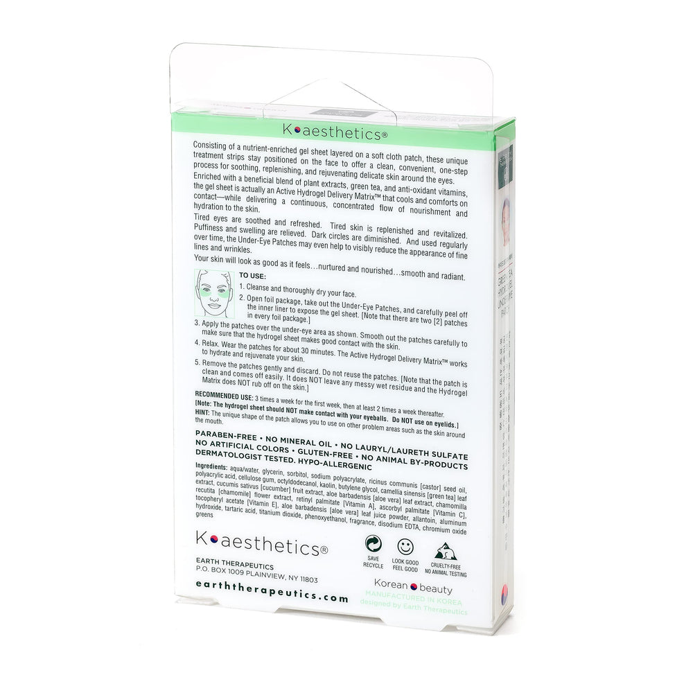 Earth Therapeutics single pair close-up on hand illustrating gentle adhesive and cooling