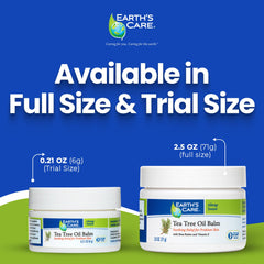 Small Earth's Care jar in a travel bag showing portability benefit
