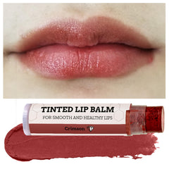 Earth's Daughter close-up balm swirl showing creamy crimson tint payoff