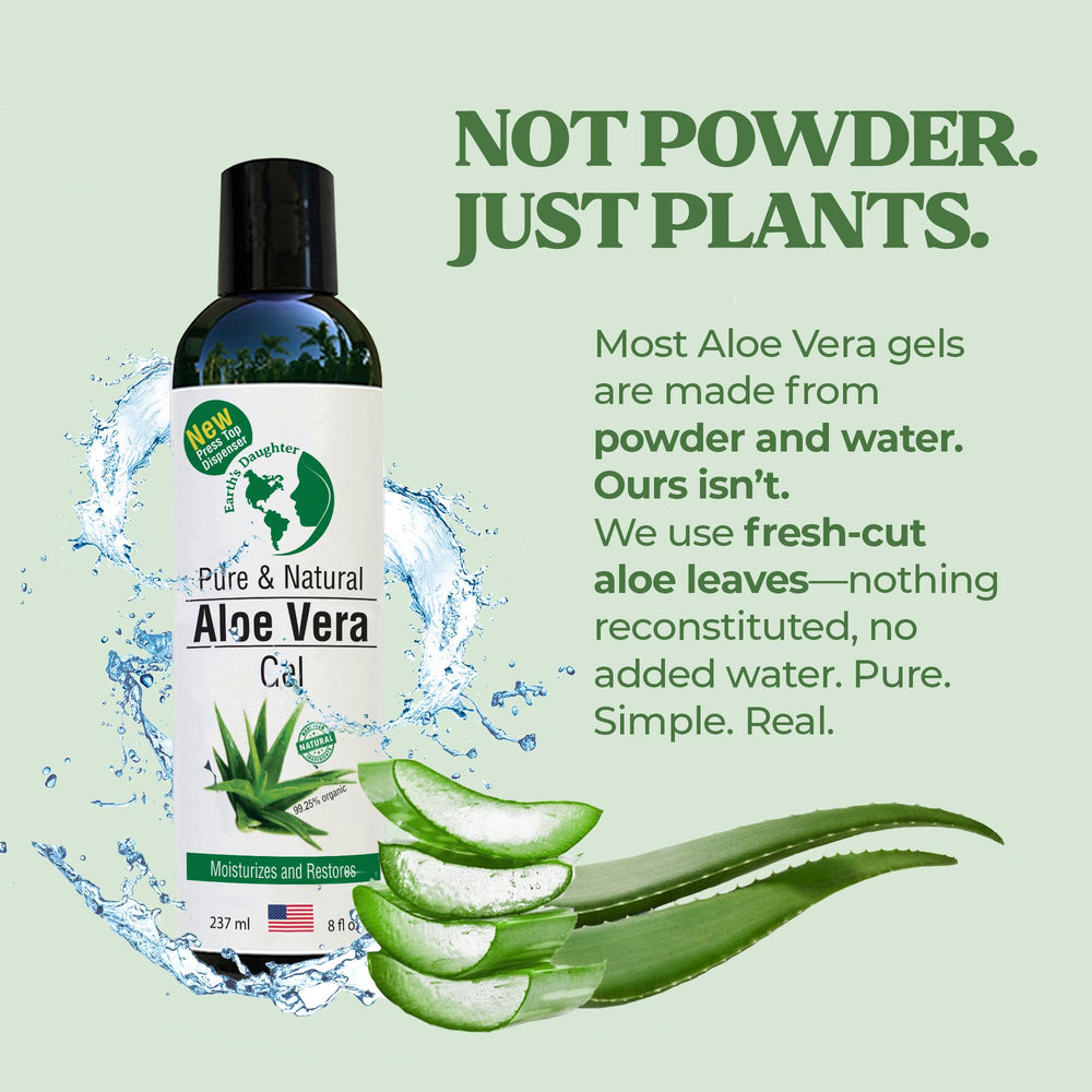 Earth's Daughter gel being dispensed from bottle for easy application