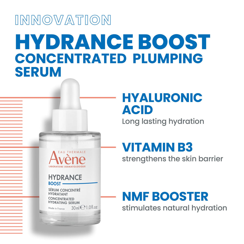 Eau Thermale Avène bottle in hand for scale showing travel-friendly one ounce size