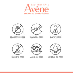 Eau Thermale Avène product next to finger to show true size and portability