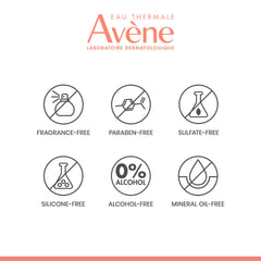 Eau Thermale Avène next to lip balm for scale showing travel-friendly size