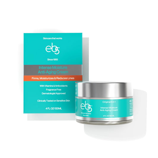 eb5 front jar showing face and neck cream, conveys hydration benefits