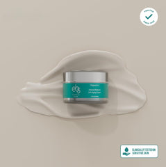 eb5 jar on bathroom counter at night, demonstrates evening repair benefit