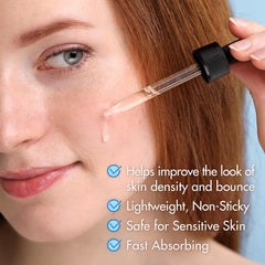 Ebanel ingredients collage with peptides, vitamins and botanical extracts for skin-nourishing benefits