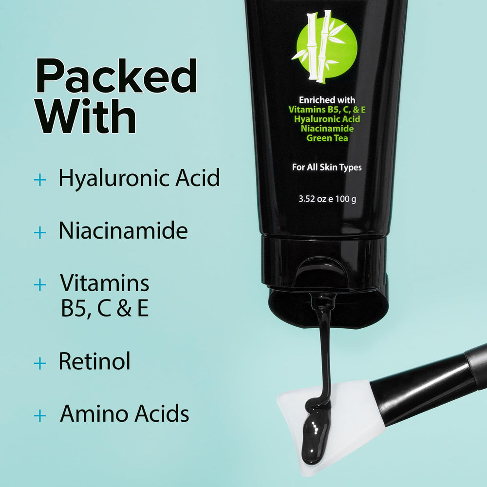 Ebanel mask applied on face demonstrating easy at-home treatment