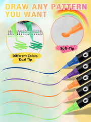 EBANKU spread of 24 vivid colors laid flat to show palette options for creativity