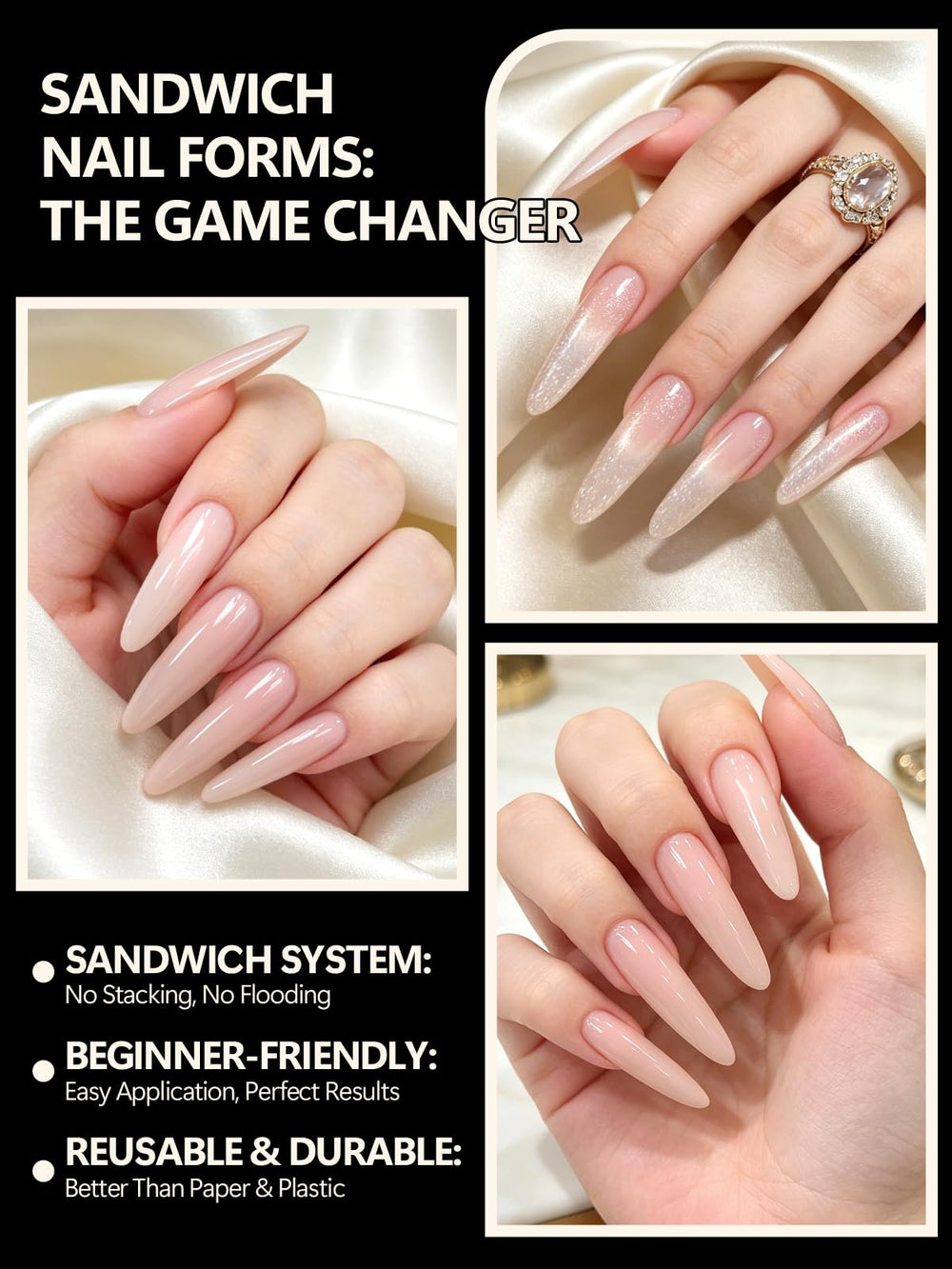 EBANKU form release and cleaning detail showing easy reuse and hygiene benefit