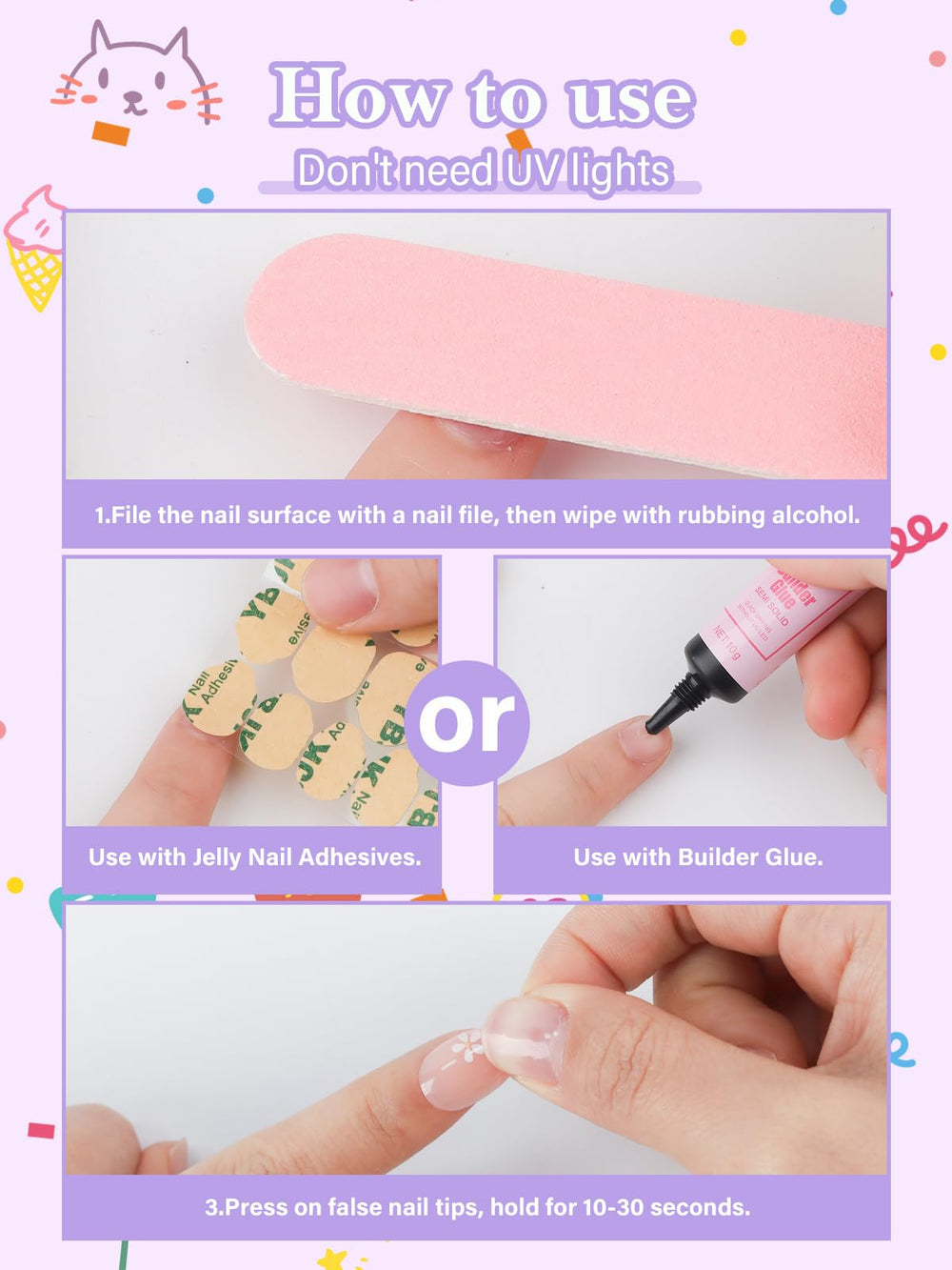 EBANKU nails next to a coin for scale, shows realistic size for children’s fingers