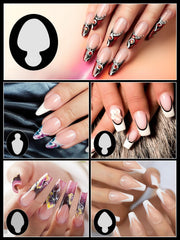 EBANKU array of different tip shapes showcasing variety for custom French looks