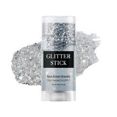 EBHDEH glitter stick front view showing compact portable shimmer