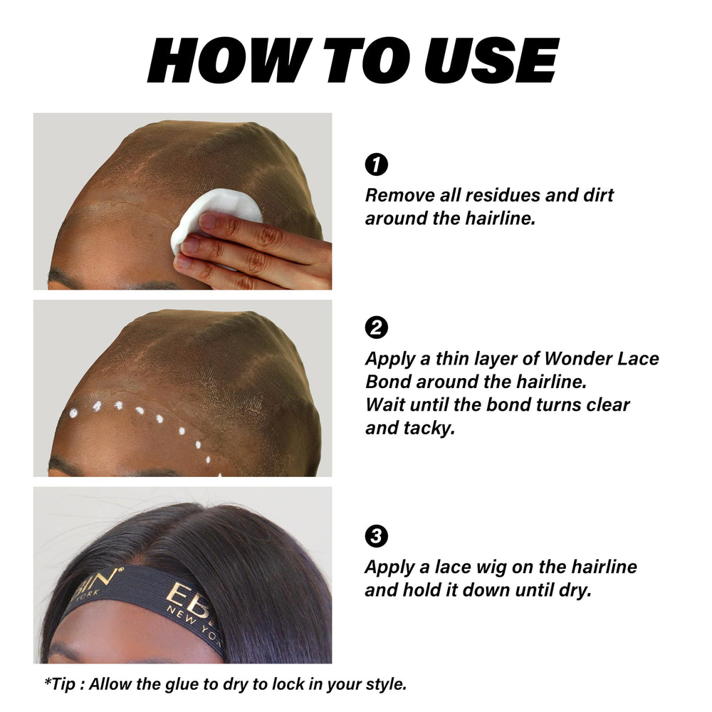 EBIN NEW YORK finished wig hairline in lifestyle setting showing natural seamless look