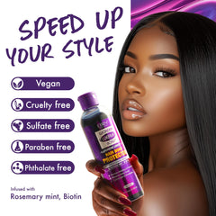 EBIN NEW YORK protector applied under a quick weave cap showing discreet blending