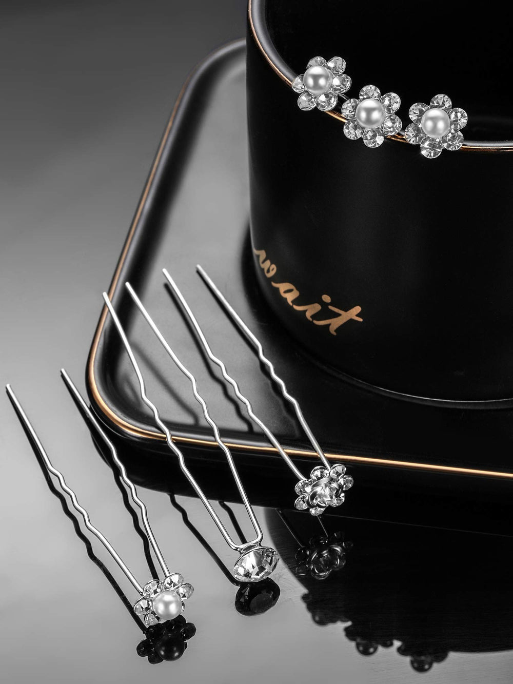 EBOOT rose diamante close-up showing floral detail for romantic hairstyle accents