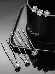 EBOOT rose diamante close-up showing floral detail for romantic hairstyle accents