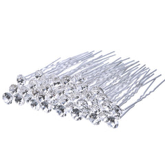 EBOOT front packaging showing 40-piece silver hair pins and tidy storage - easy transport