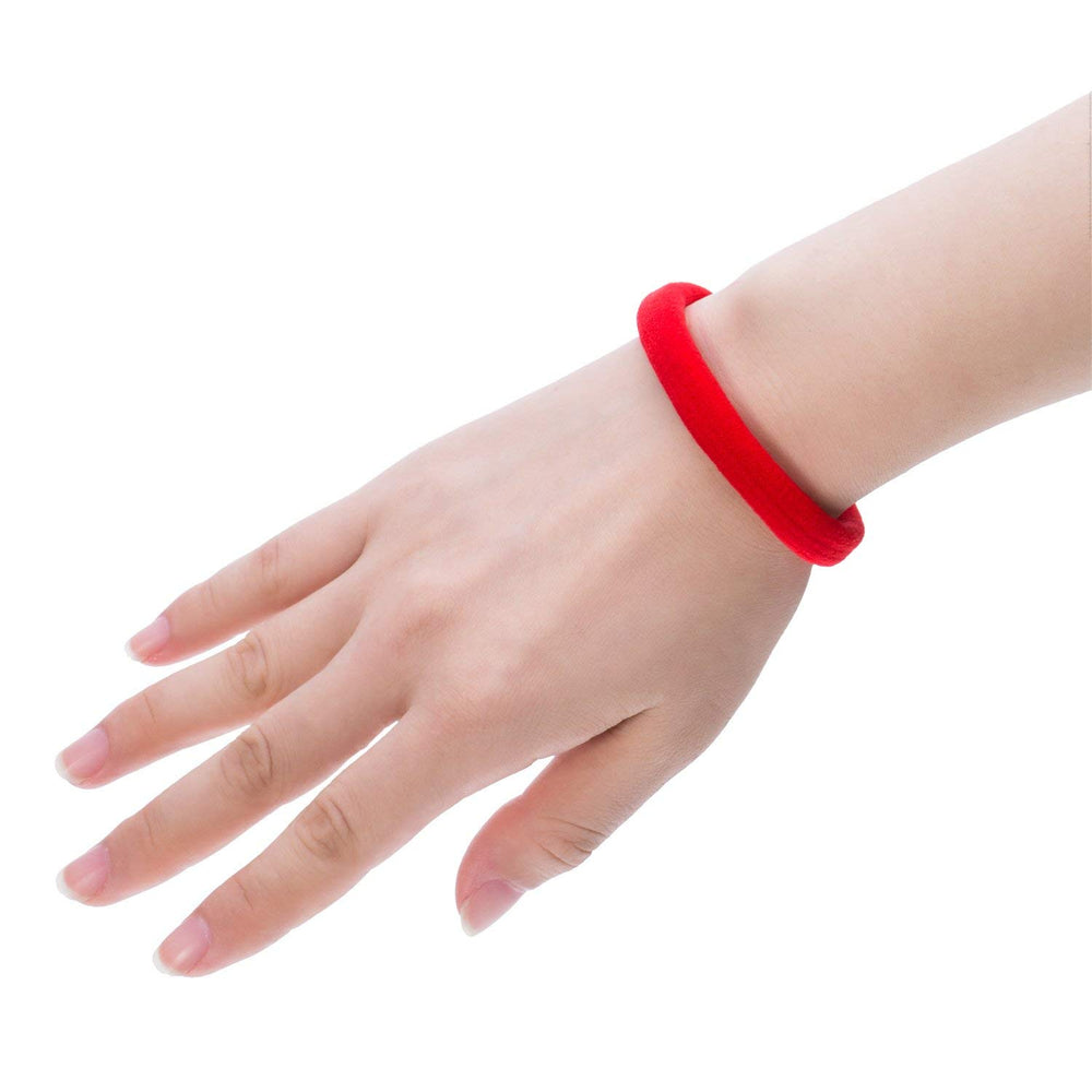 EBOOT hair tie on ponytail in use providing secure, no-slip hold