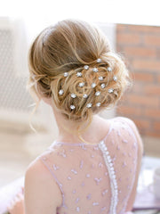 EBOOT pin cluster showing materials and smooth edges for hair-friendly benefit