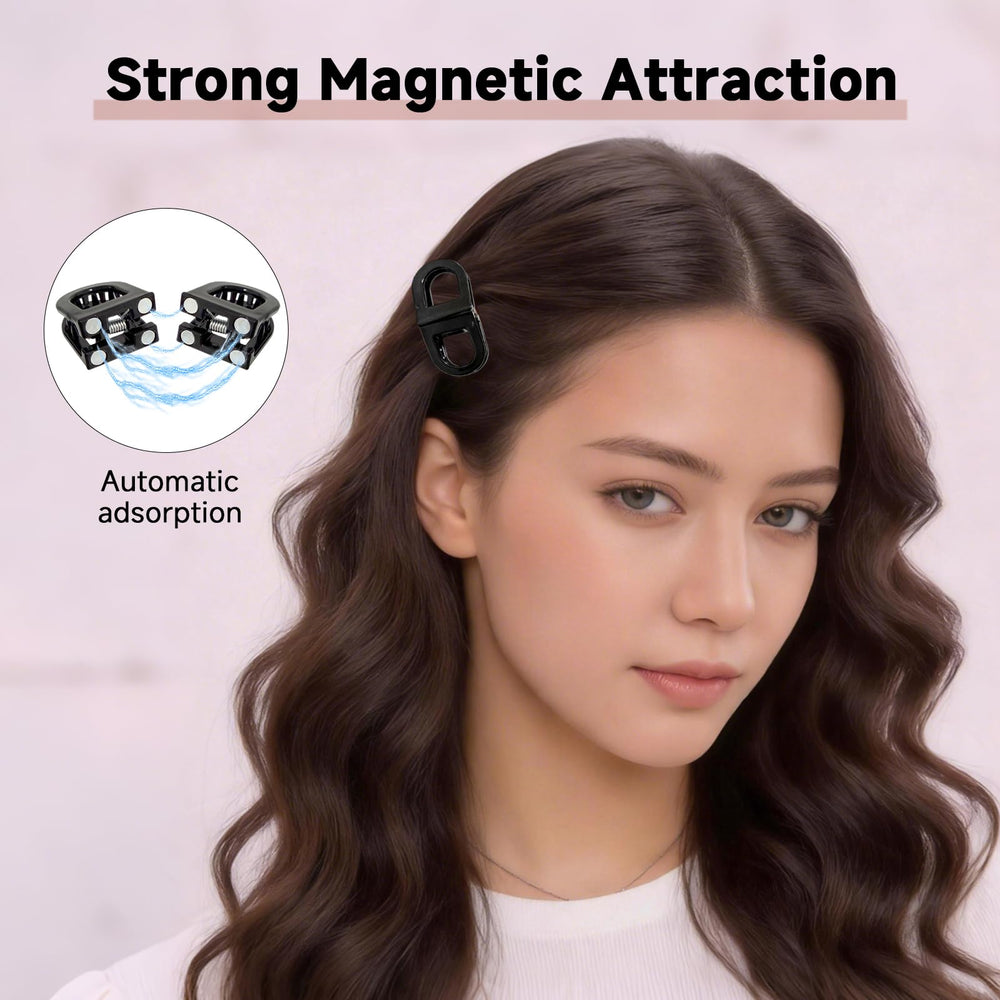 EBQOSK clips in use securing a half-up hairstyle for comfortable all-day wear