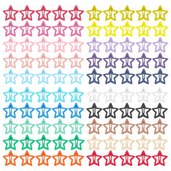 ECADY front packaging of 100 star clips showing assortment and convenience