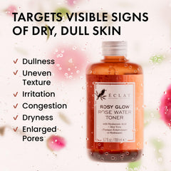 Eclat Skincare label close-up highlighting ingredients and alcohol-free benefit
