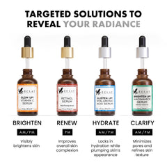 Eclat Skincare applying serum to hand demonstrating hydrating finish
