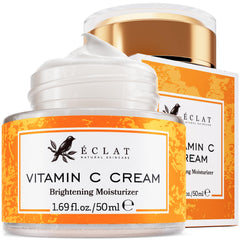 Eclat Skincare front jar showing packaging and clean benefits