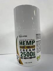 Eclipse Hemp cream beside a coin to show 4 oz jar scale for accurate sizing
