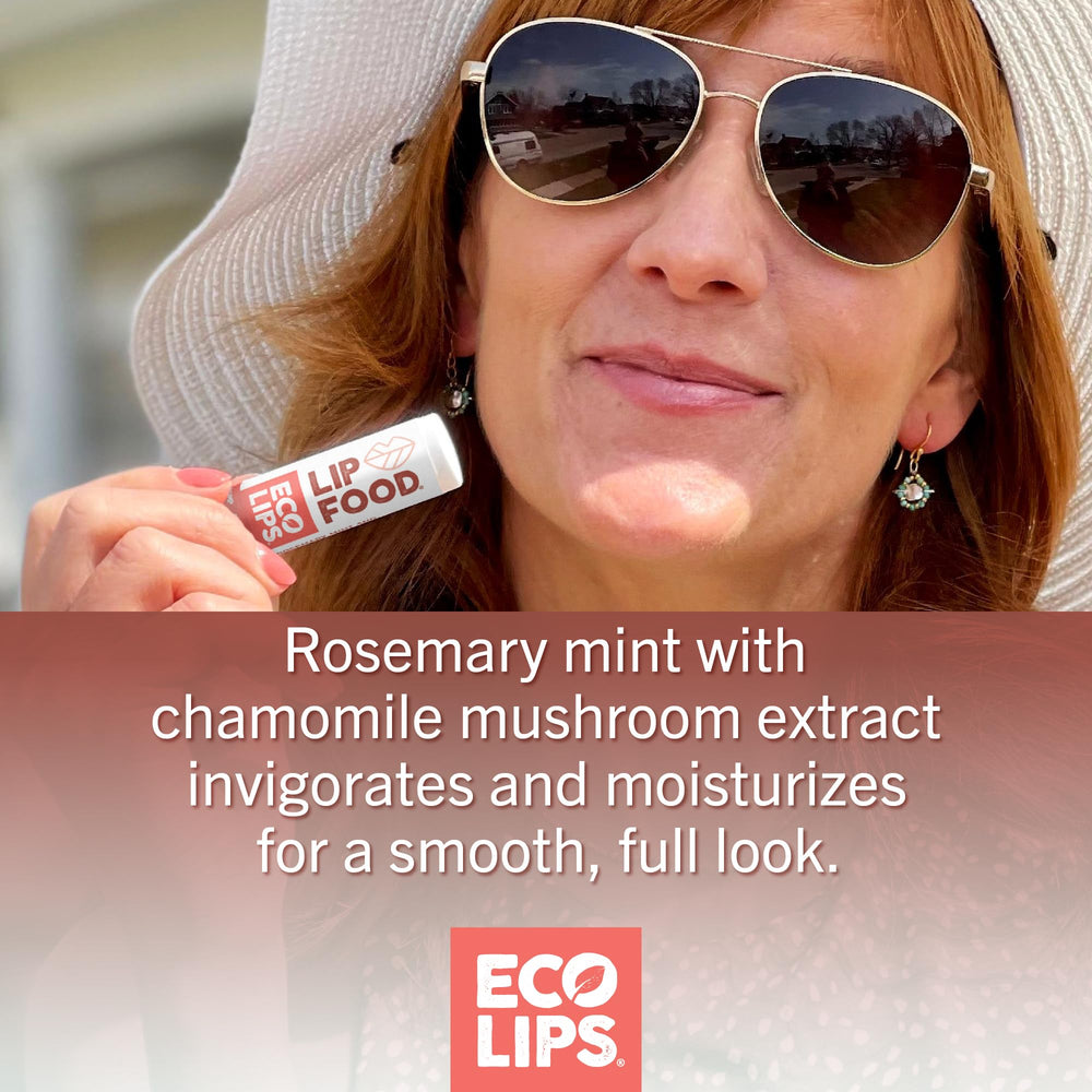 Eco Lips Lip Food open tube texture highlighting smooth balm and easy application