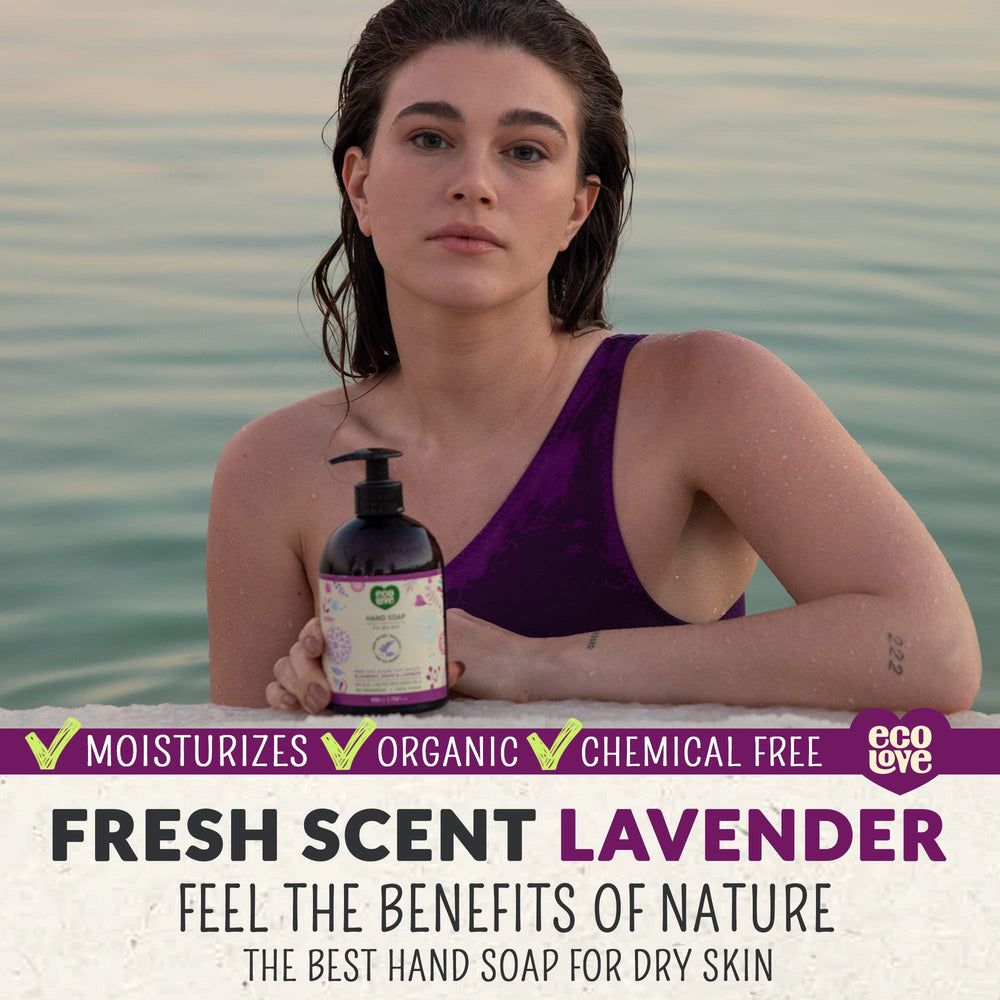 ecoLove label detail listing natural ingredients and benefits