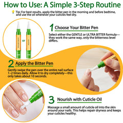 Econail application demo on fingernail illustrating easy, quick steps