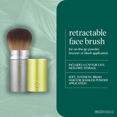 EcoTools closeup of soft synthetic bristles for smooth, even blending