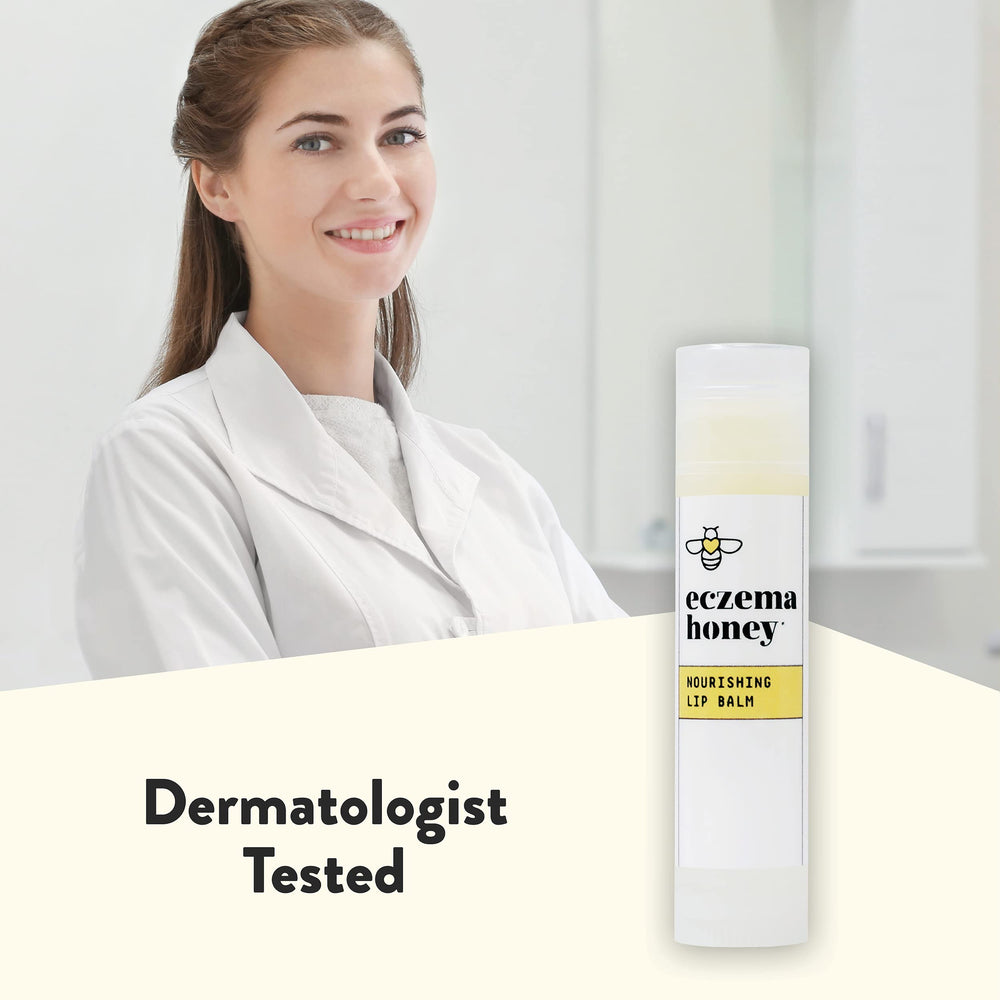 ECZEMA HONEY balm tucked in a bag pocket illustrates everyday portability benefit