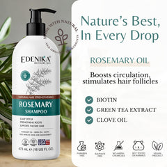 Edenika Botanicals rosemary and clove botanicals staged to show natural ingredient benefits