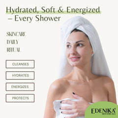 EDENIKA BOTANICALS next to common items showing 16 fl oz size benefit