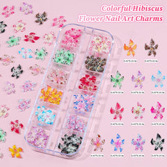 editTime close-up of colorful resin flower charms displaying fine detail