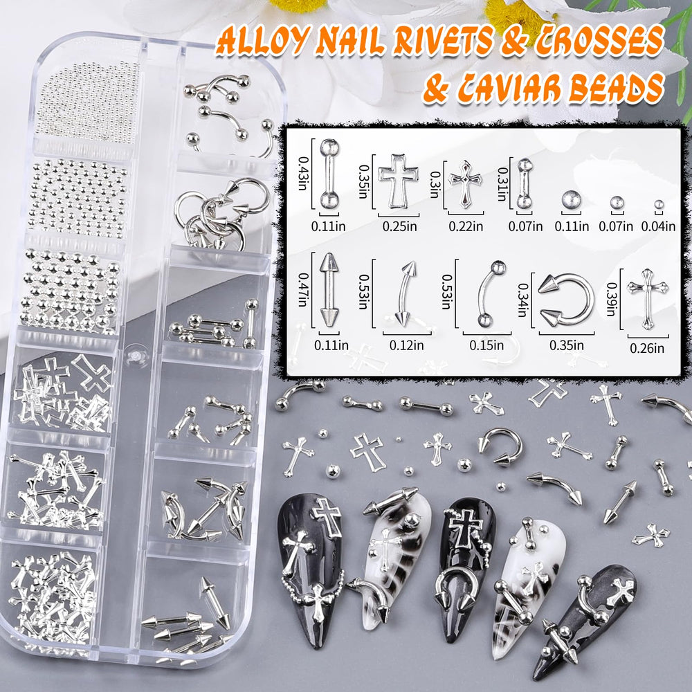 editTime arranged full kit front view displaying studs spikes pearls for inspiration