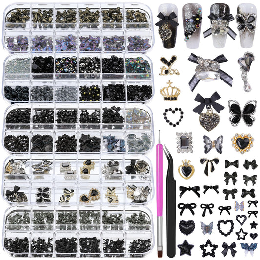 editTime front packaging showing five organized charm boxes for neat storage and portability