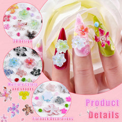 editTime arranged flowers of varied sizes, enables layered nail art