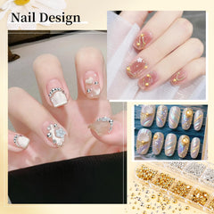 editTime bridal nails with pearls creating elegant, long-lasting accents