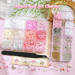 editTime mixed charms laid out demonstrating design options and color mix