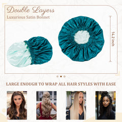 Edoneery Blue Zircon worn while sleeping demonstrating hair protection and moisture retention