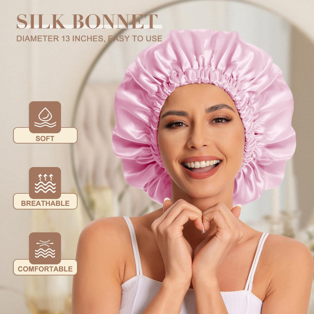 Edoneery double layer closeup highlighting smooth interior to protect hair