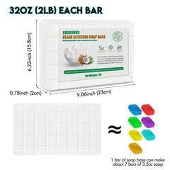 EDSRDRUS soap with embedded botanicals demonstrating decorative options
