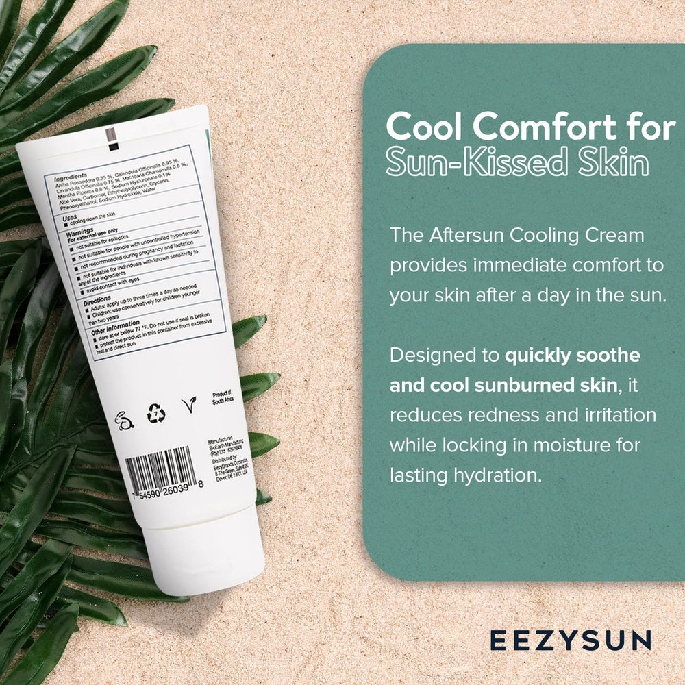 EEZYSUN creamy gel texture close-up demonstrating fast absorption