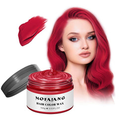 EFLY jar front showing red hair wax and bright color payoff