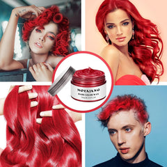EFLY styled red hair side profile showcasing hold and shine